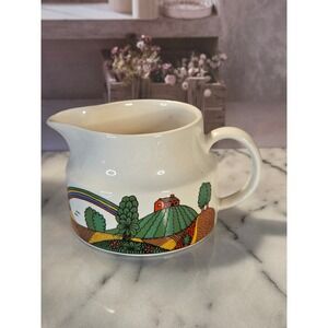 Crown Devon Country Lane Robin Cody Creamer Pitcher Staffordshire England Vtg
